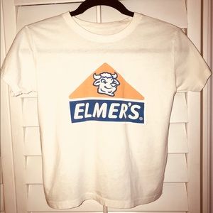 Altru Vintage Elmer’s Glue Crop Top